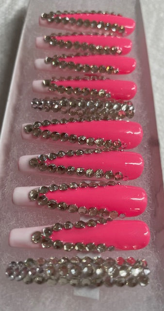 Pink Barbie Press on nails