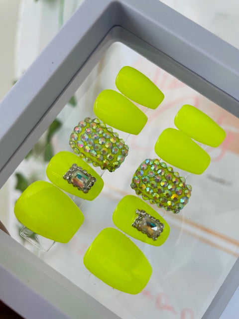 Lime Delight Press on nails